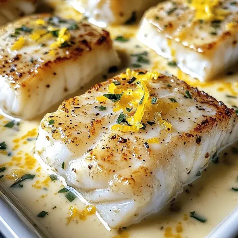 Baked Cod in Coconut Lemon Cream Sauce for Busy Weeknights