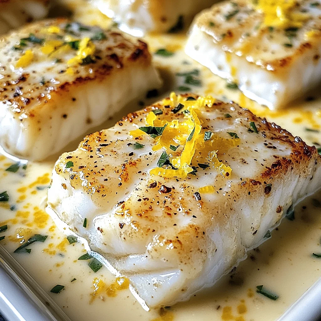 Baked Cod in Coconut Lemon Cream Sauce for Busy Weeknights