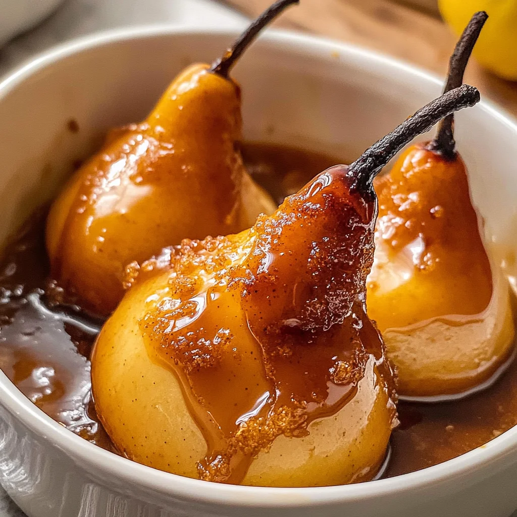 Baked Pears with Brown Sugar and Butter