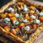 Caramelized Onion Butternut Squash Tart