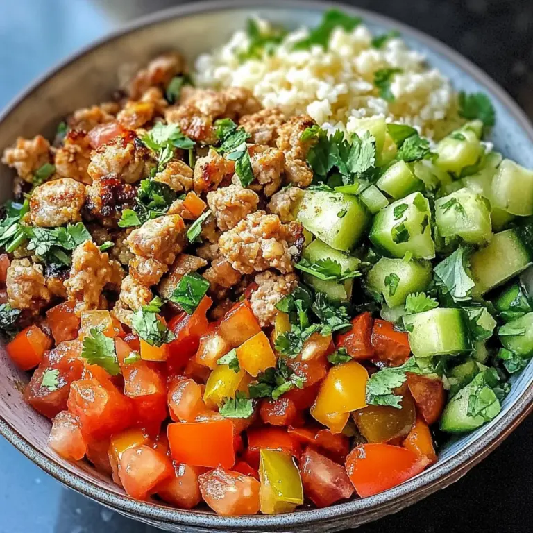 Cauliflower Rice Turkey Bowl