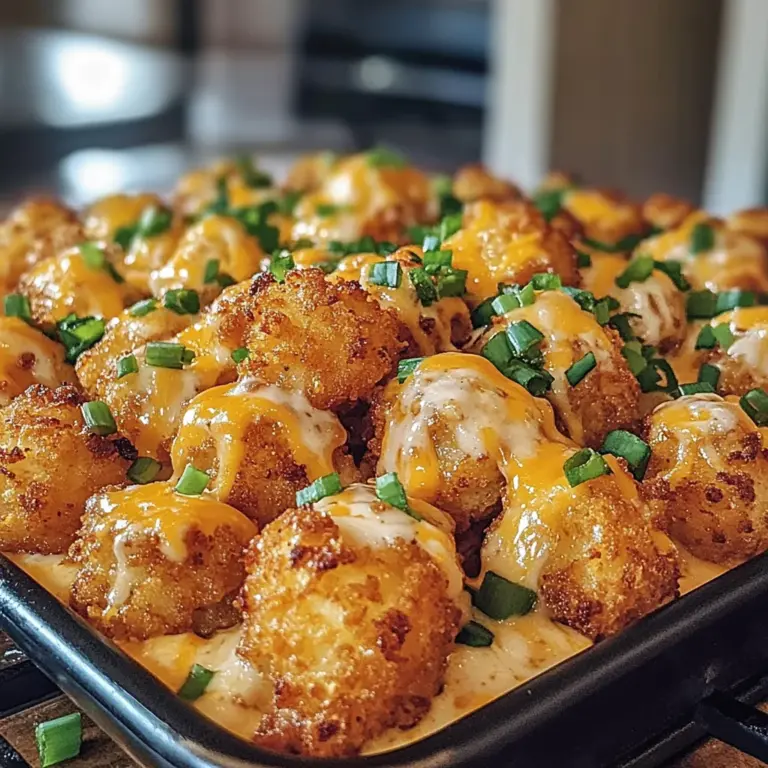 Cheddar Ranch Chicken Tater Tot Bake is a must-try!
