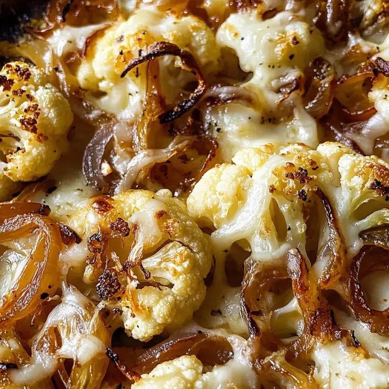 Cheesy French Onion Cauliflower