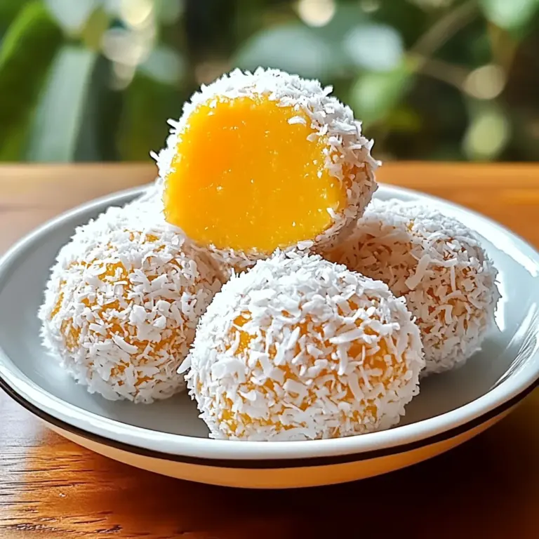 Coconut Mango Bliss Balls: A Sweet Escape to Paradise