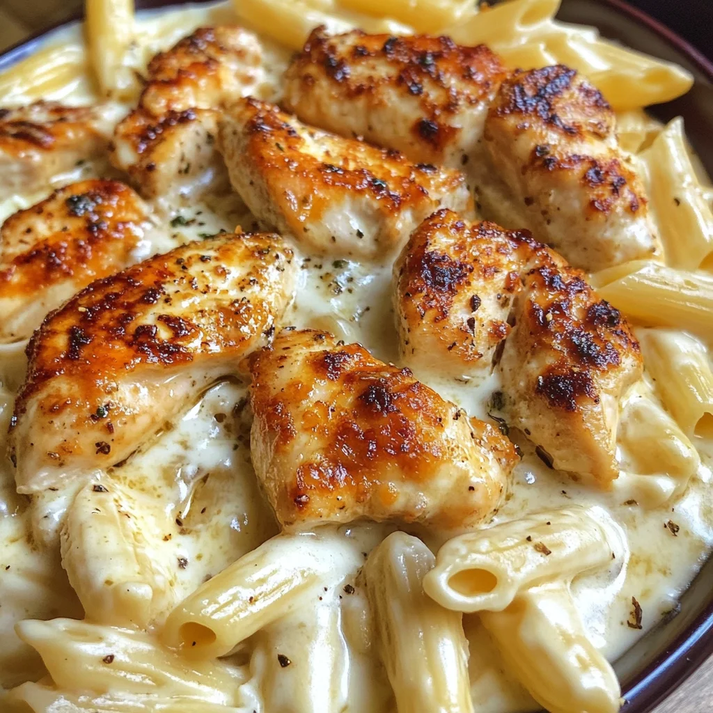 Creamy Garlic Butter Chicken Penne