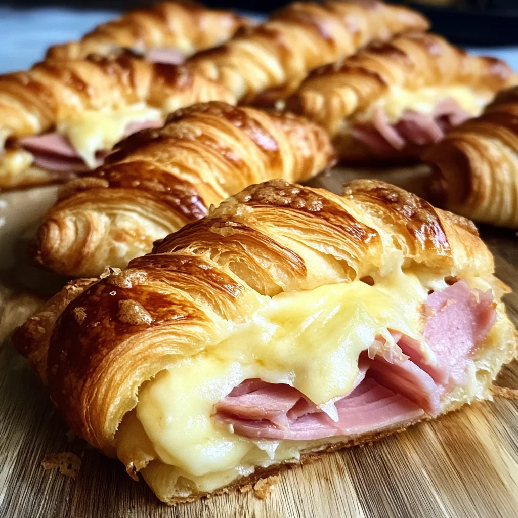 Croissant jambon fromage