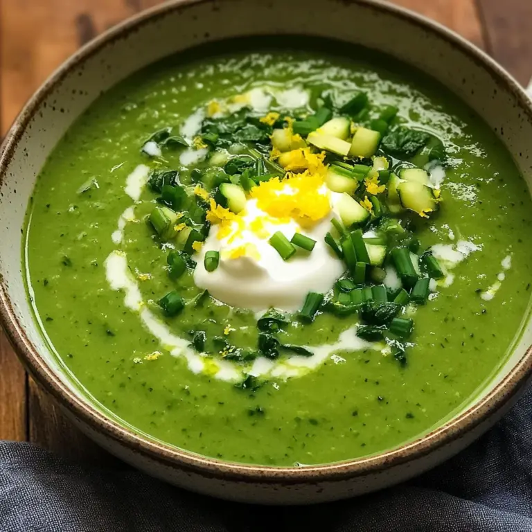 Delicious Spinach Zucchini Soup