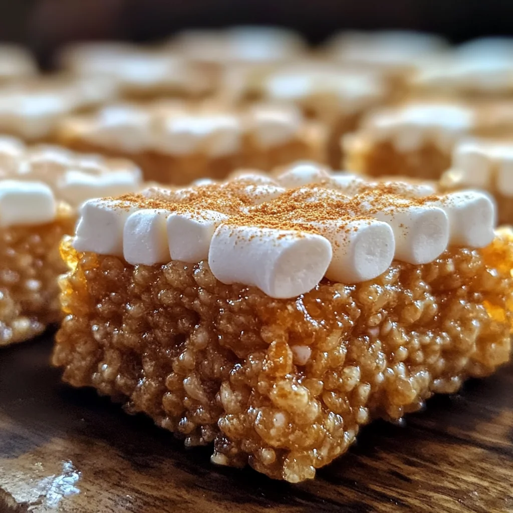 Gingerbread Rice Krispie Treats