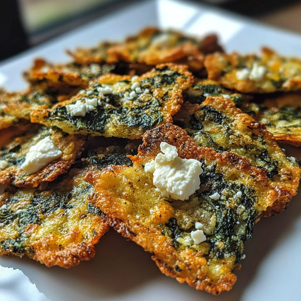 Irresistible Mediterranean Spinach and Feta Cheese Crisps in 30 Minutes