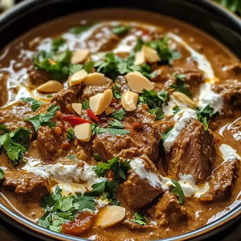 Lamb Kalya with Yogurt and Cream