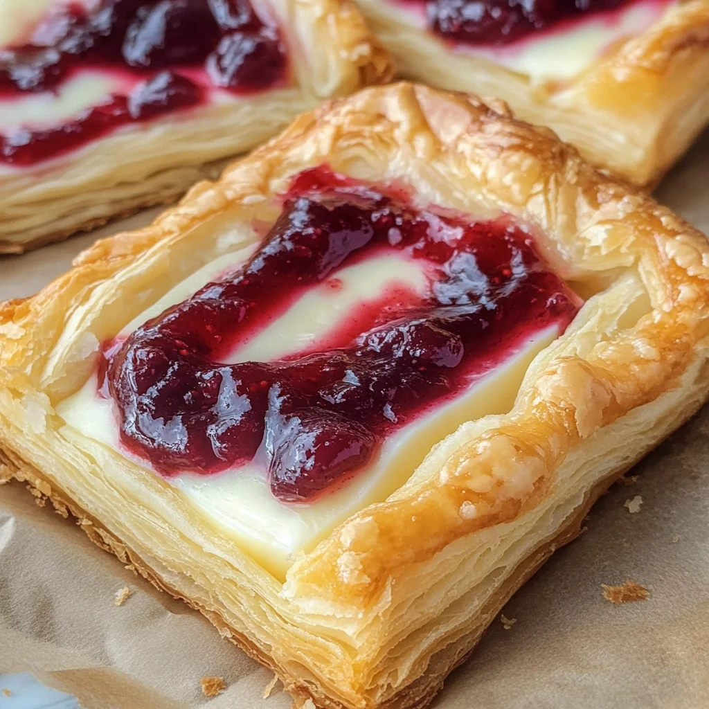 Leftover cranberry sauce cheese danish
