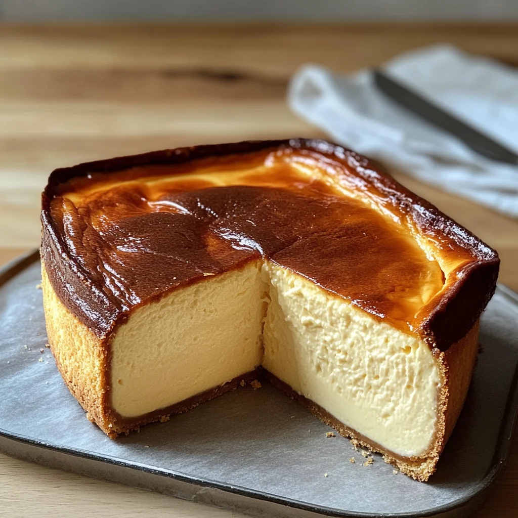 Loaf Pan Basque Cheesecake