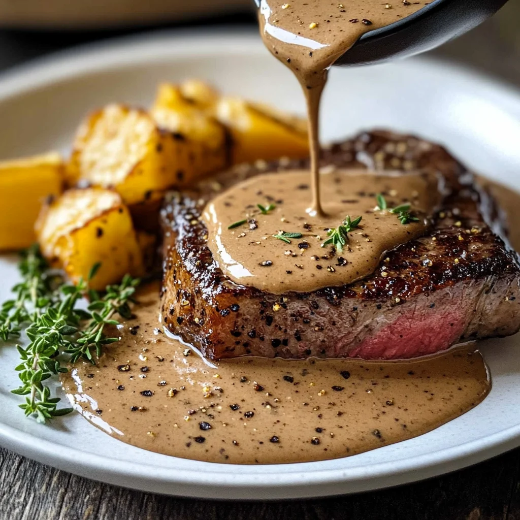 Peppercorn Sauce – Creamy, Savory & Perfect for Steak