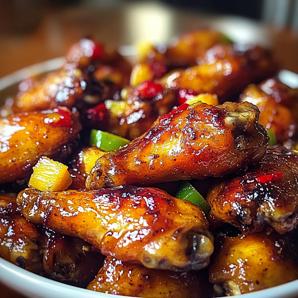 Pineapple Cowboy Candy Chicken Wings