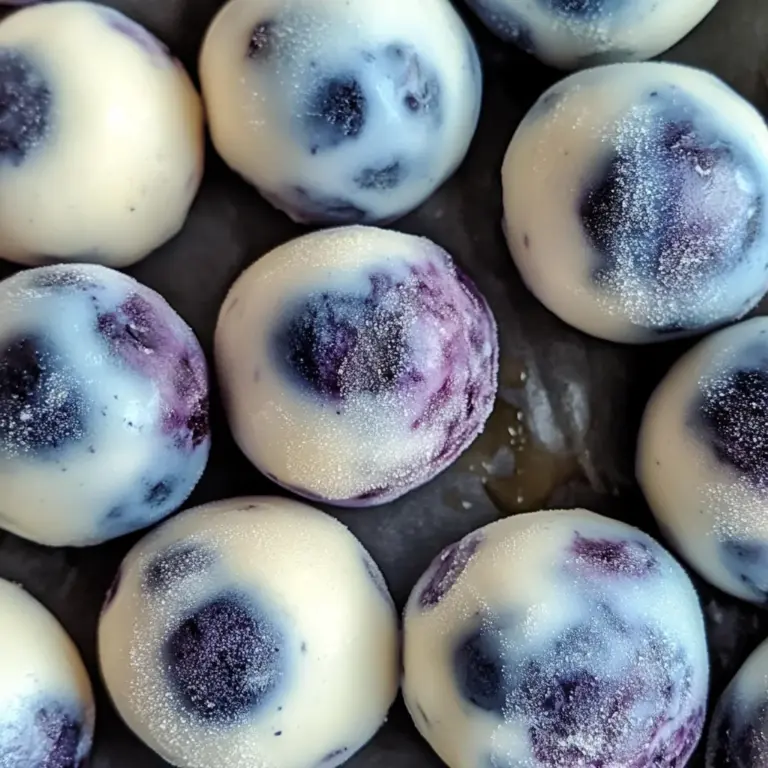 Quick Frozen Greek Yogurt Blueberry Bites