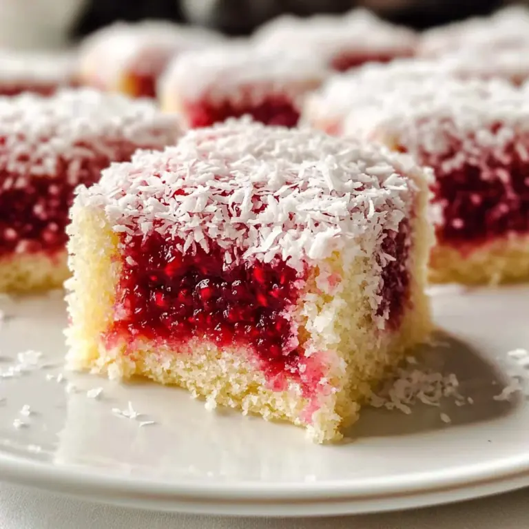 Raspberry Lamingtons