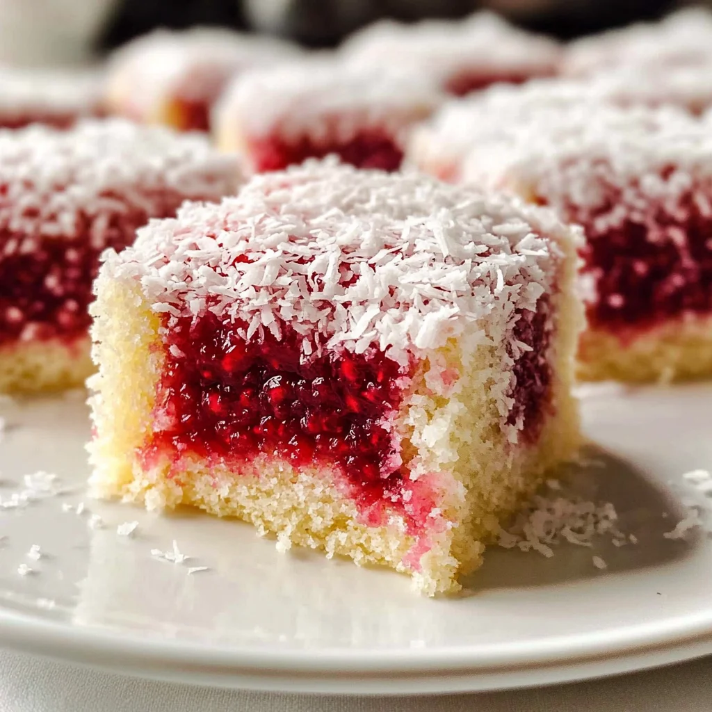 Raspberry Lamingtons