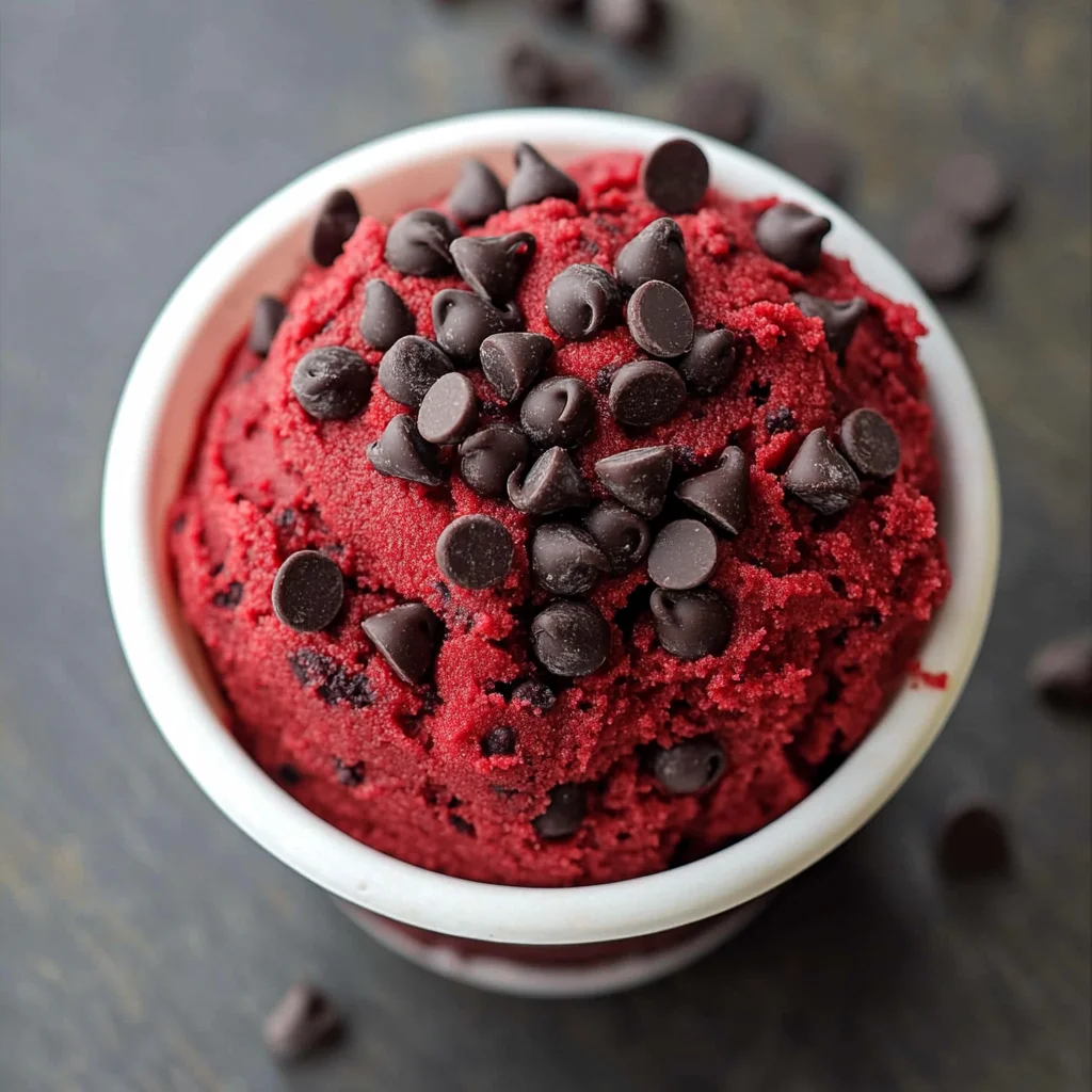 Red Velvet Edible Cookie Dough Recipe