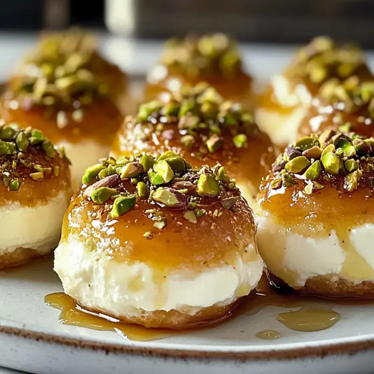 Ricotta Pistachio Honey Bites