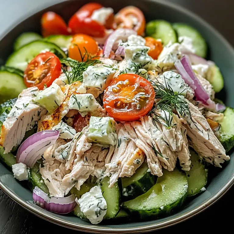 TZATZIKI CHICKEN SALAD: Discover a Refreshing Delight!