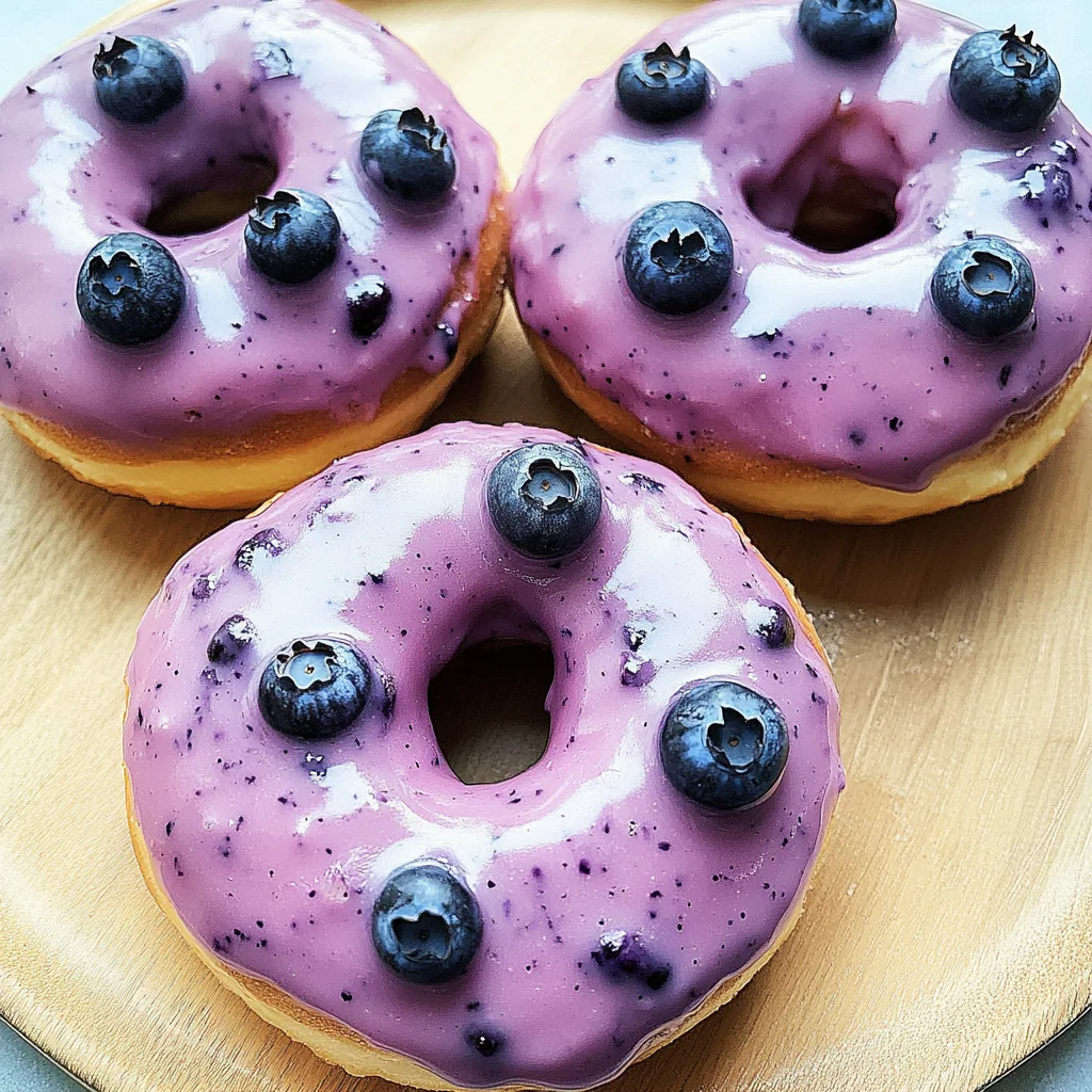 Wild Blueberry Cake Donuts