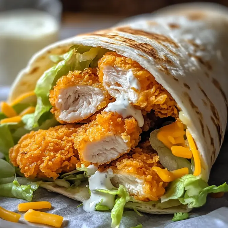 crispy chicken ranch snack wrap