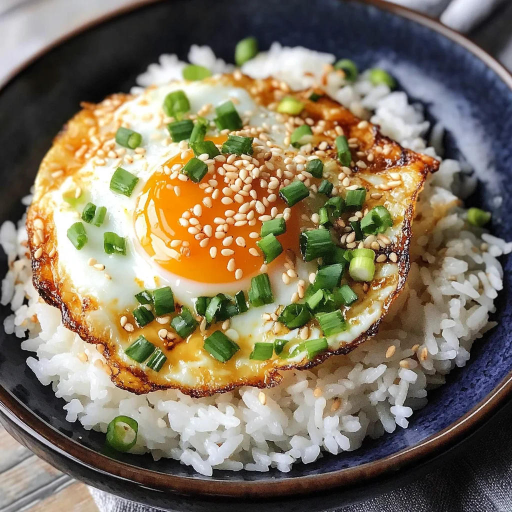 10-min. Easy Korean Egg Rice (Gyeran Bap)