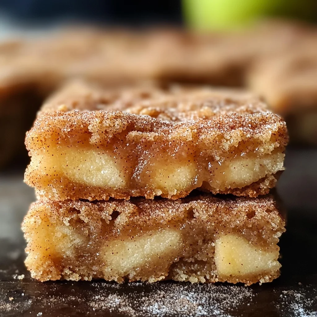 Apple Snickerdoodle Bars
