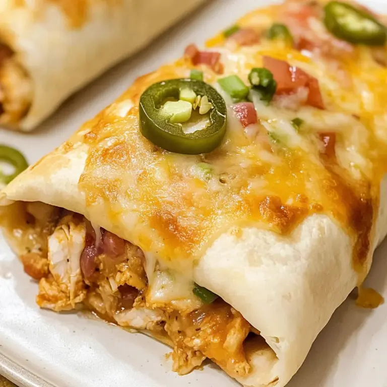 Baked Chicken Chimichanga