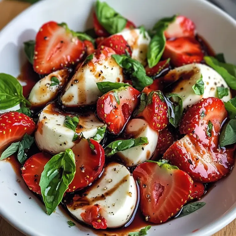 Balsamic Strawberry Caprese