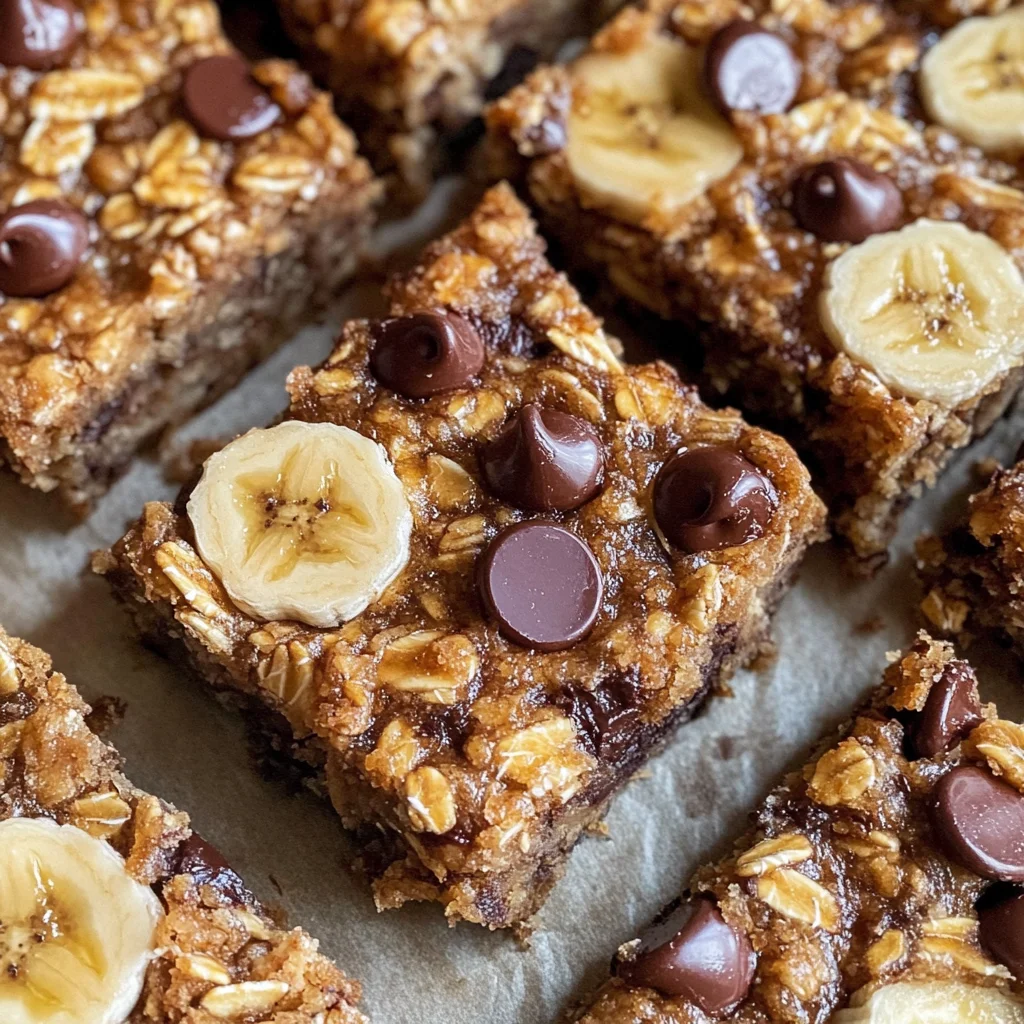 Banana Oatmeal Bars