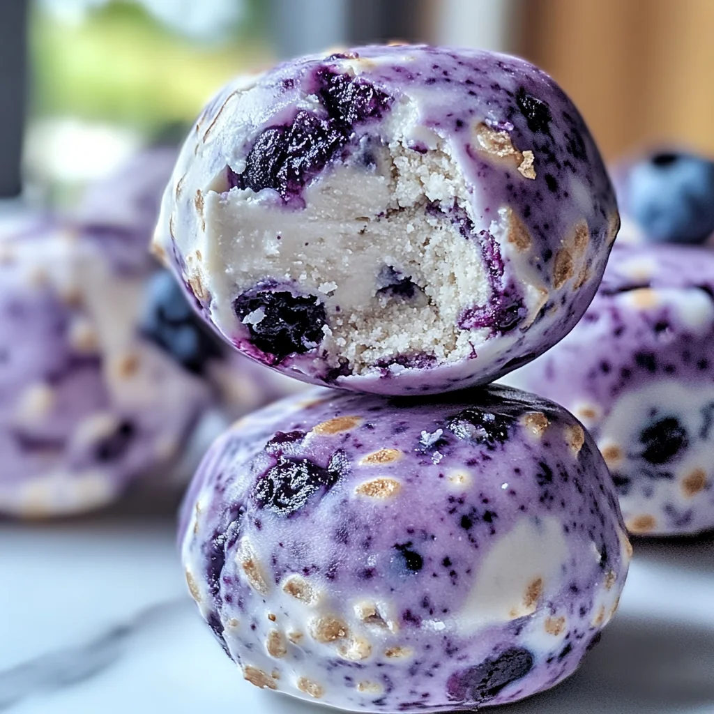 Blueberry Cheesecake Protein Bites