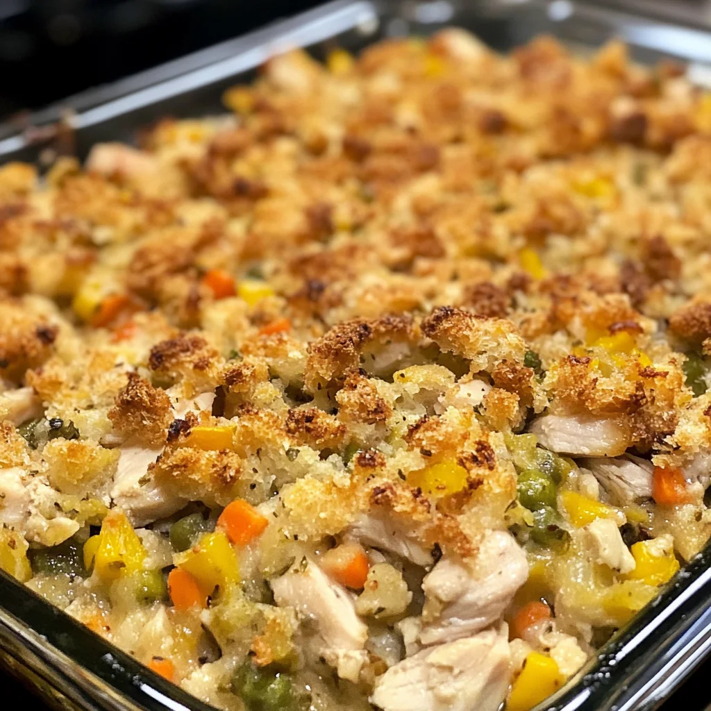 Chicken and Stuffing Casserole Recipe