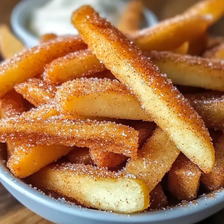 Cinnamon Sugar Apple Fries