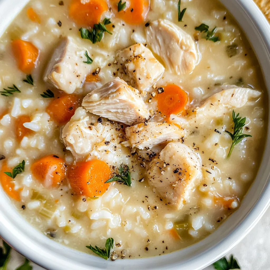 Creamy Chicken and Rice Soup