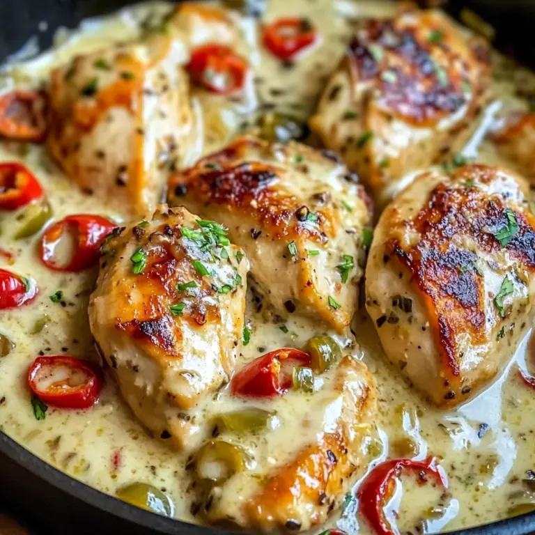 Creamy Pepperoncini Chicken Skillet Recipe - Quick & Easy