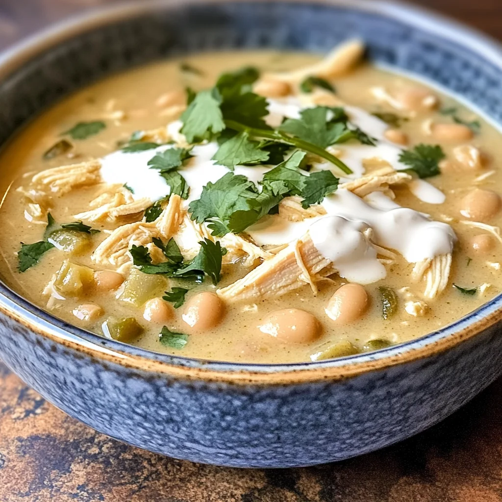 Crockpot Creamy White Chicken Chili
