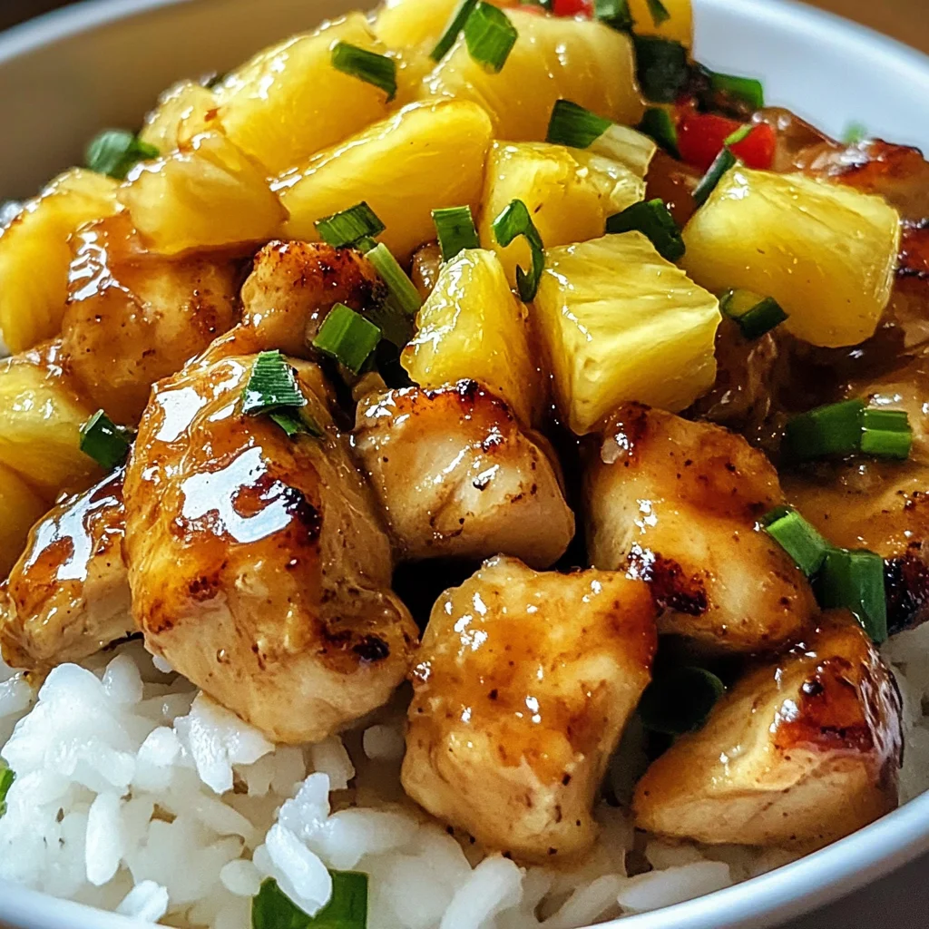 Disgustingly Easy Pineapple Chicken and Rice in 30