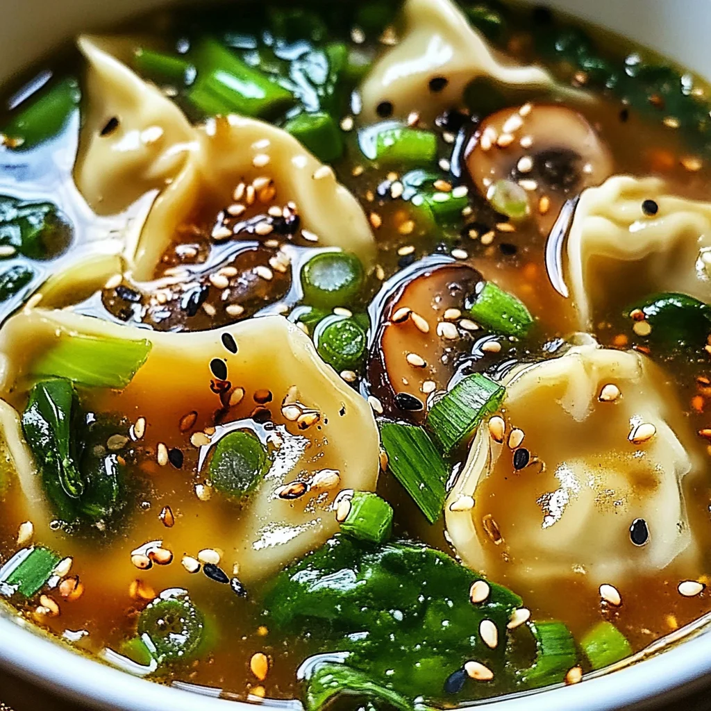 Easy Asian Dumpling Potsticker Soup