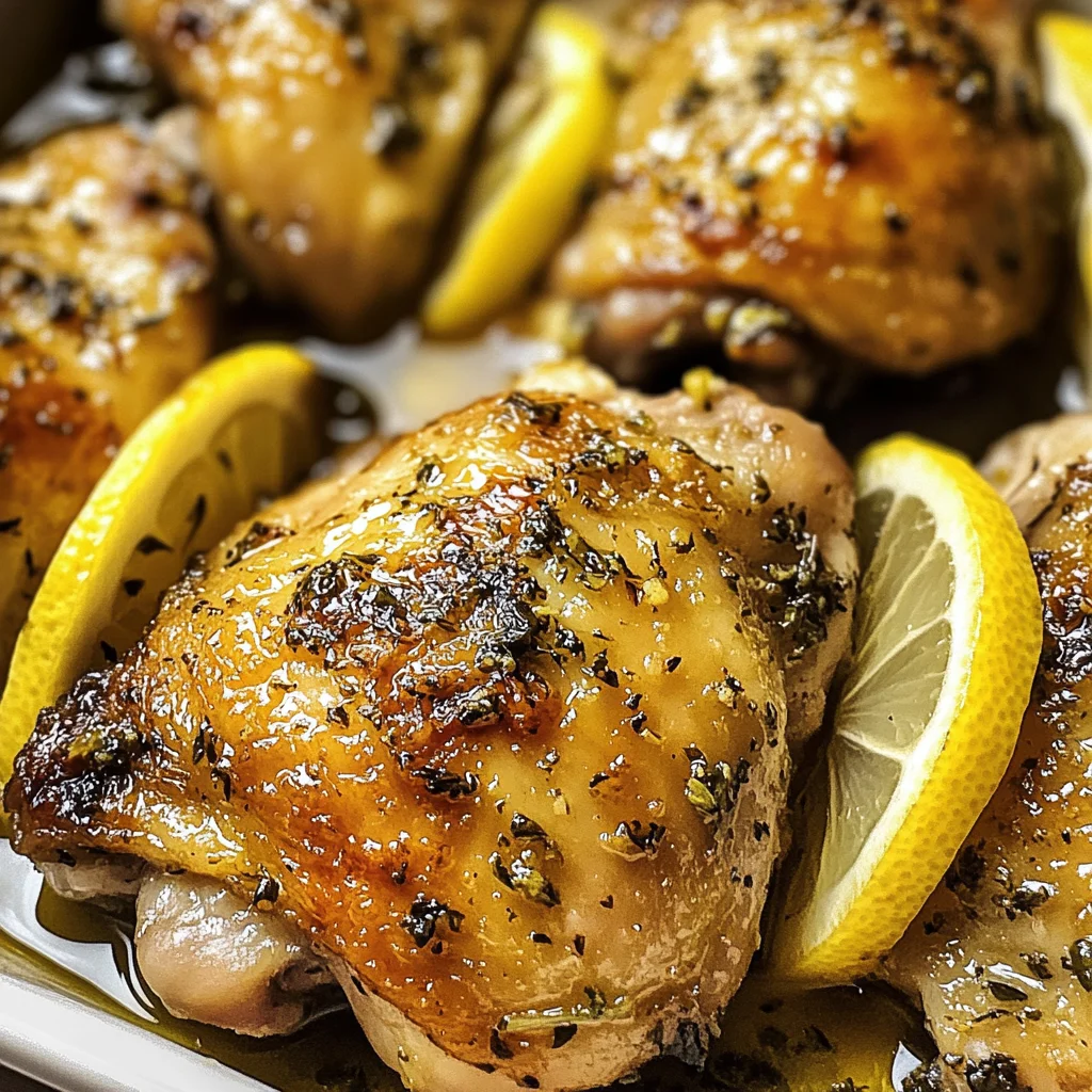 Greek Lemon Chicken Thighs