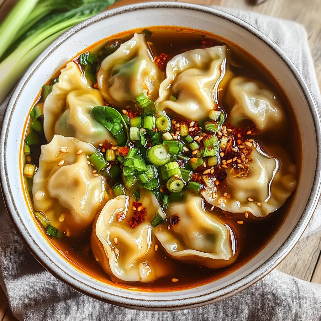 Gyoza Soup (Japanese Dumpling Soup)