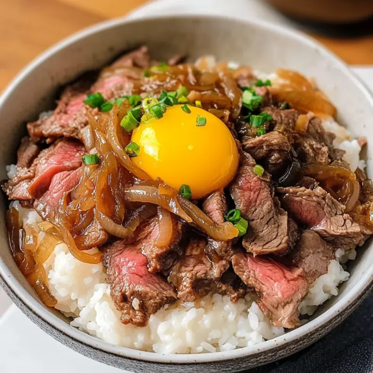 Gyudon (Japanese Beef Bowl)