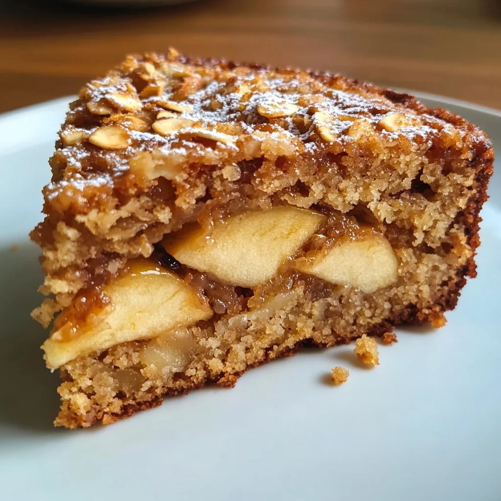 Healthy Oatmeal Apple Cake