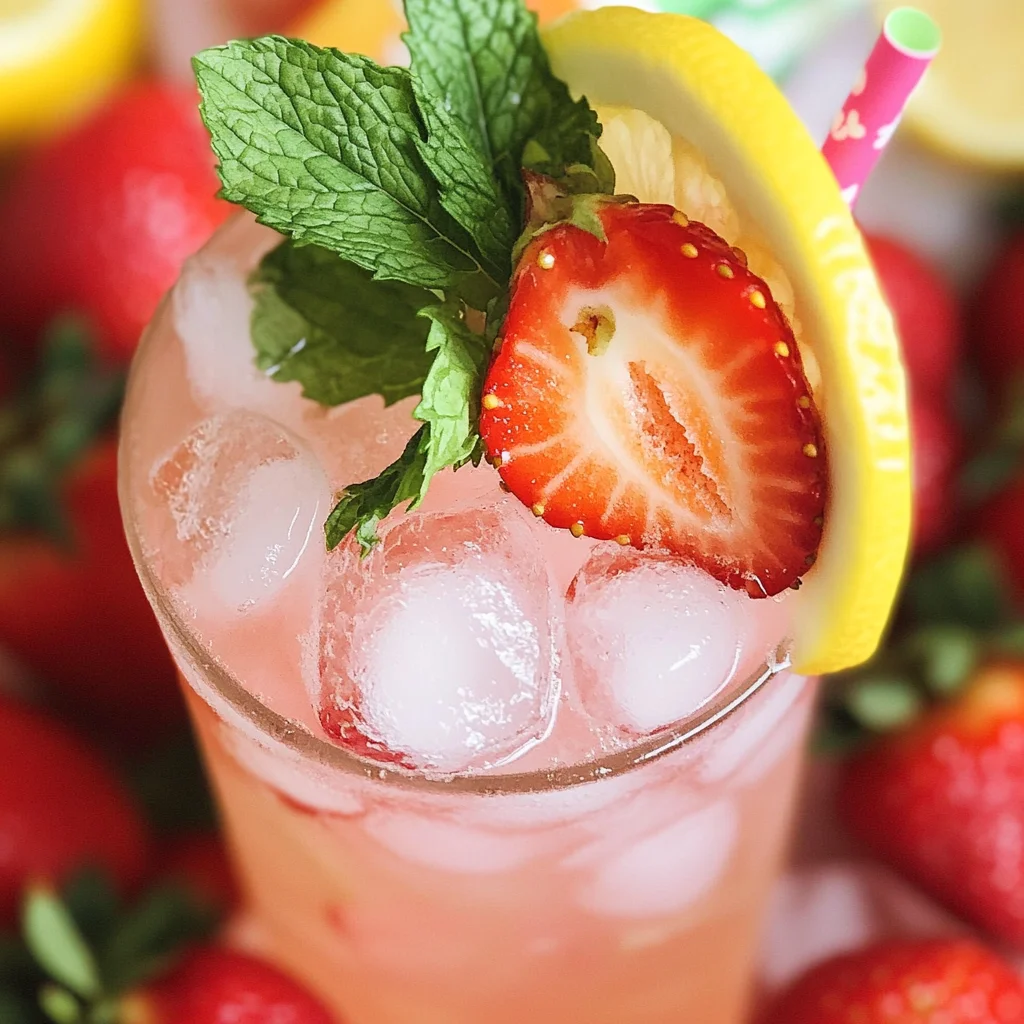 Homemade Strawberry Lemonade