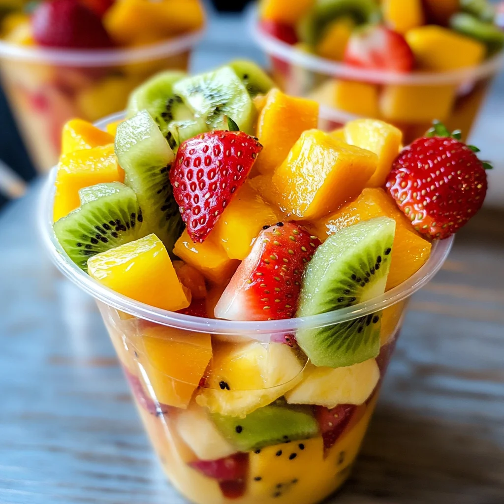 Homemade Tropical Fruit Cups