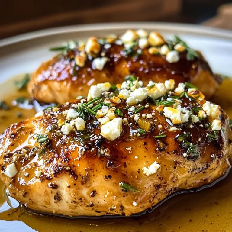 Hot Honey Infused Feta Chicken