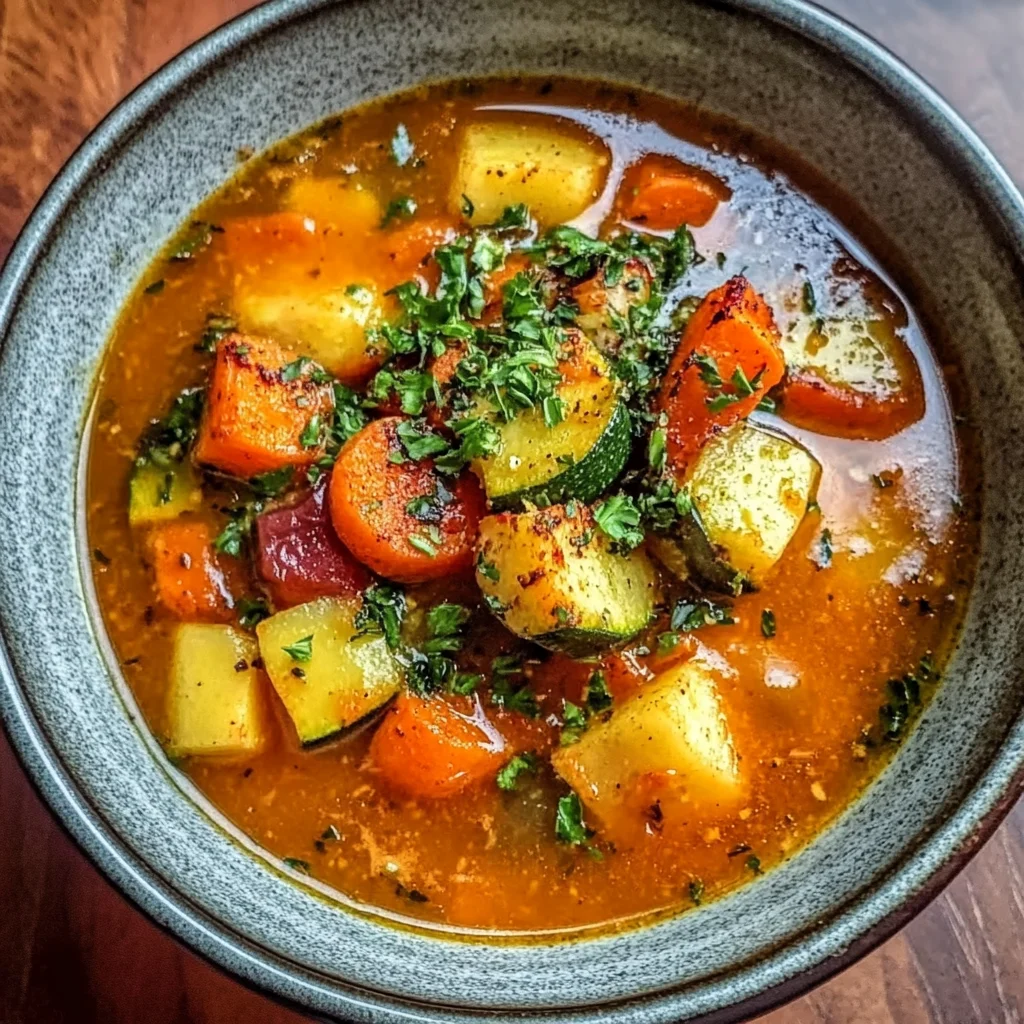 Irresistible Roasted Veggie Soup
