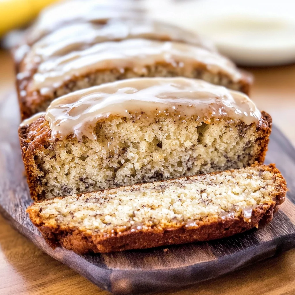 Maple Glazed Banana Bread