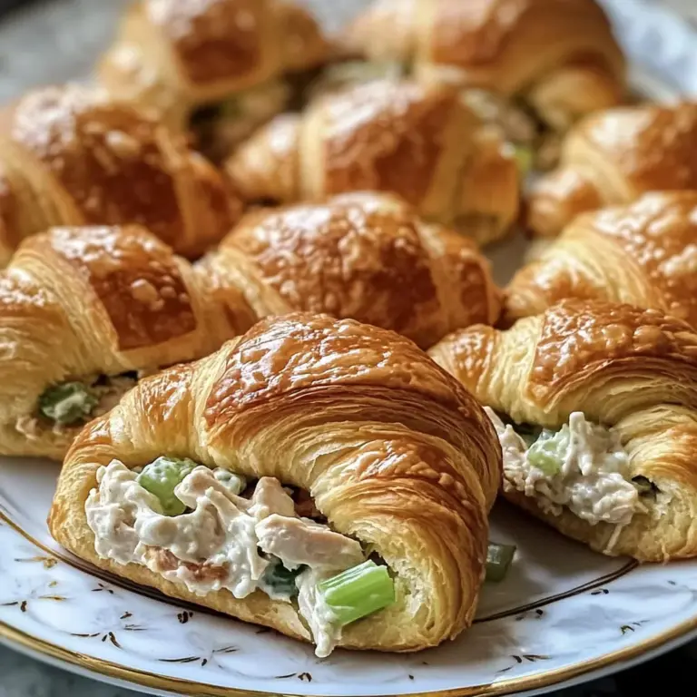 Mini Chicken Salad Croissant Sandwiches