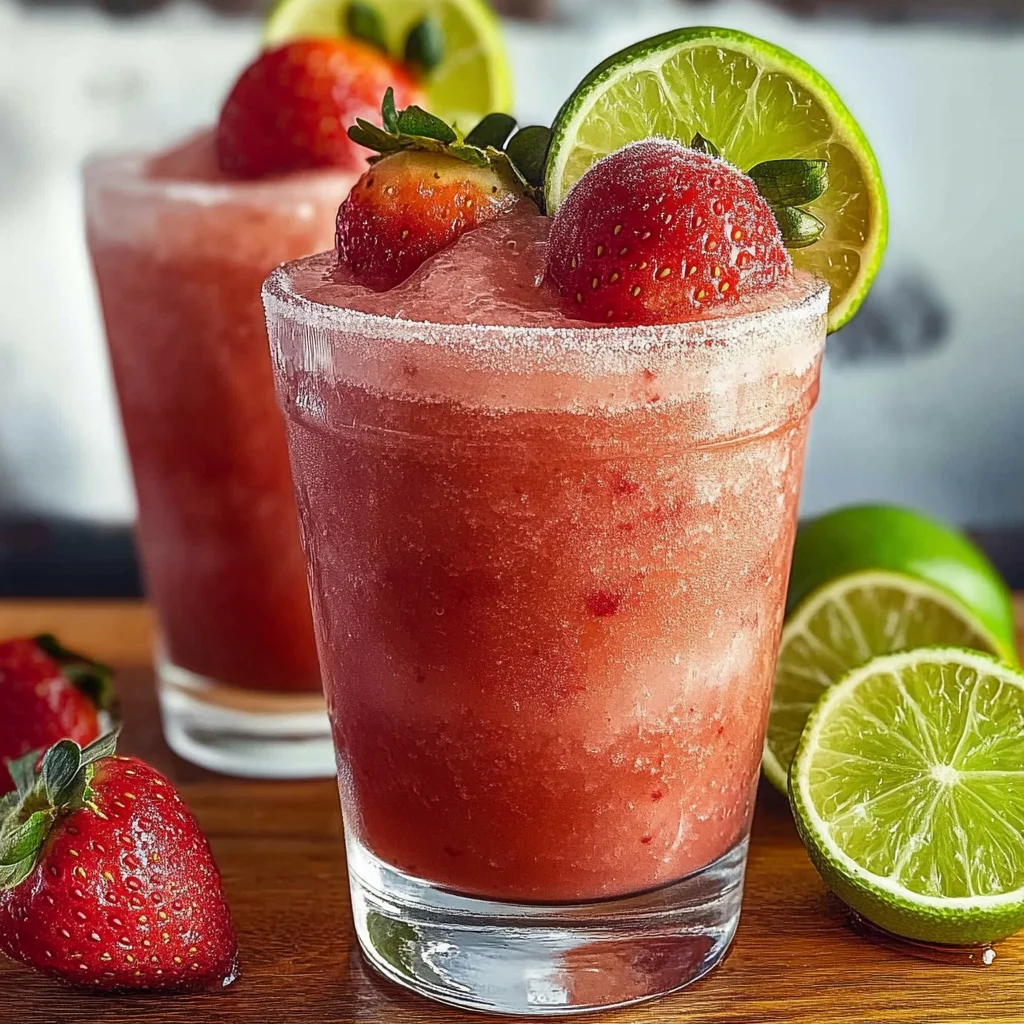 Nonalcoholic Strawberry Margaritas